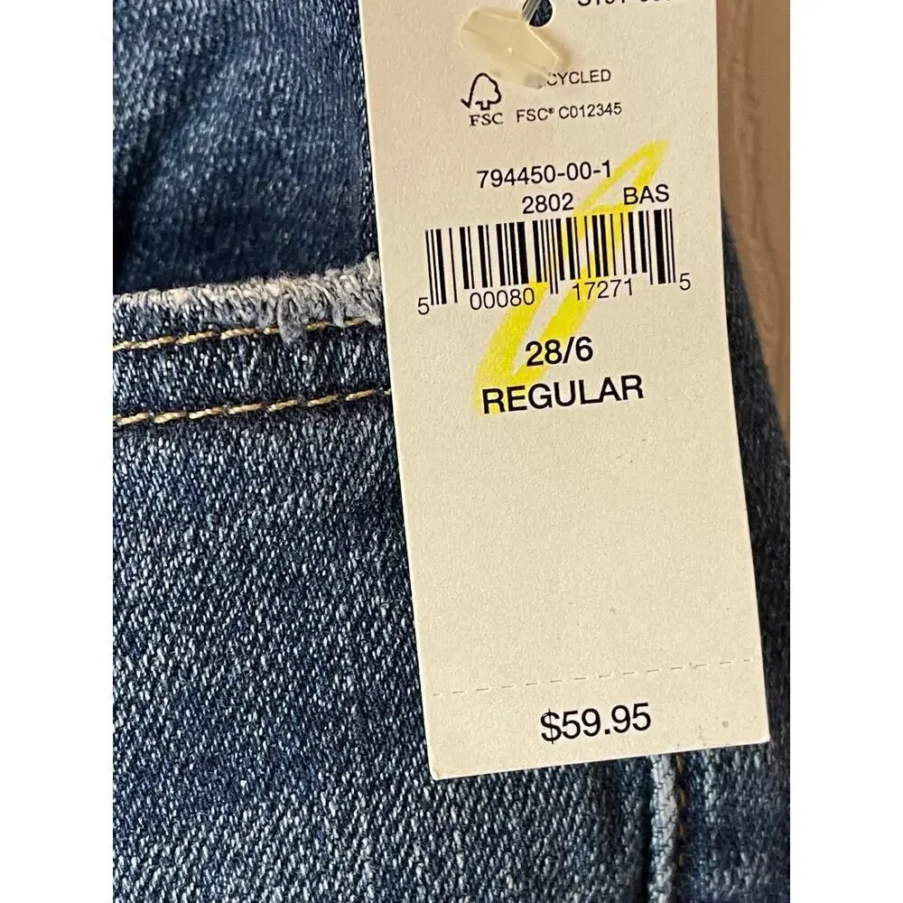 Gap Blue Distressed Raw Hemline 4